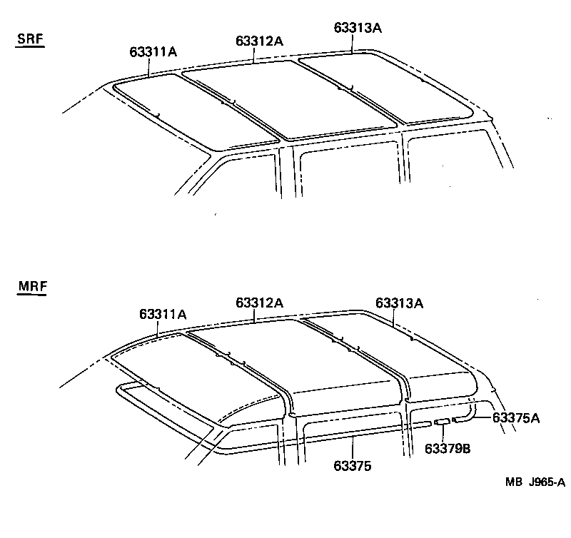 63313-95704-08 HEADLINING, ROOF, NO.3 product image