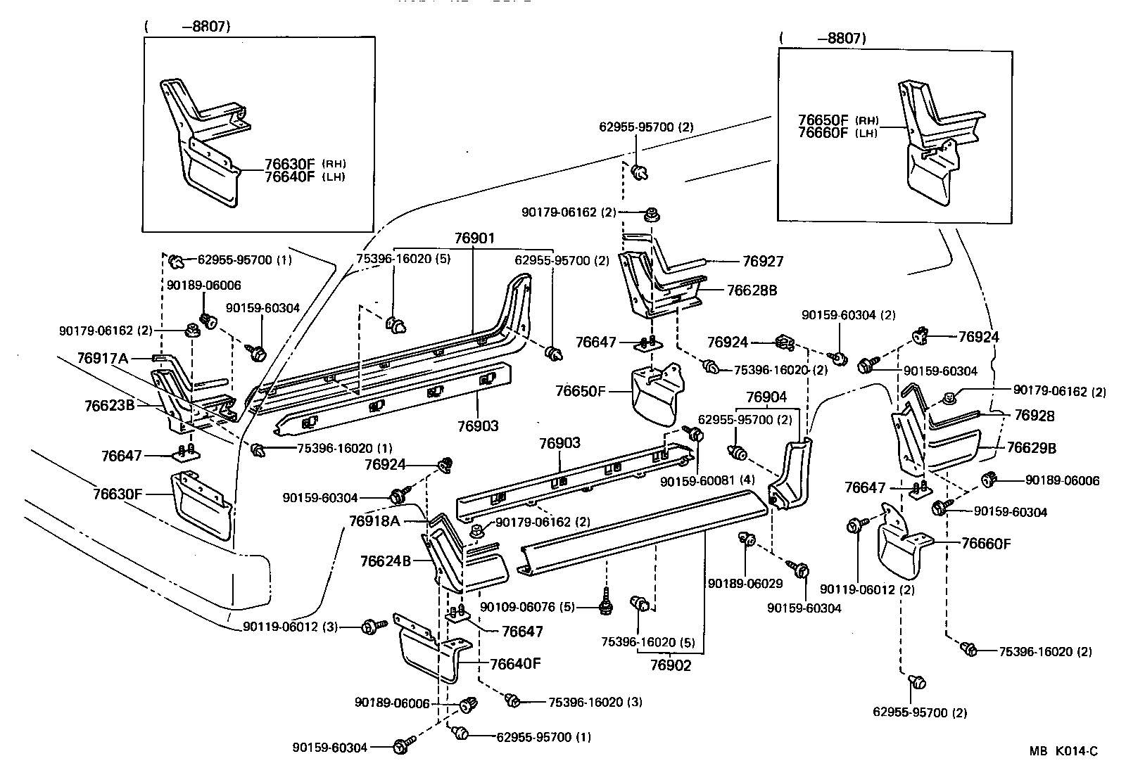 61601-95769 PANEL, QUARTER, RH product image