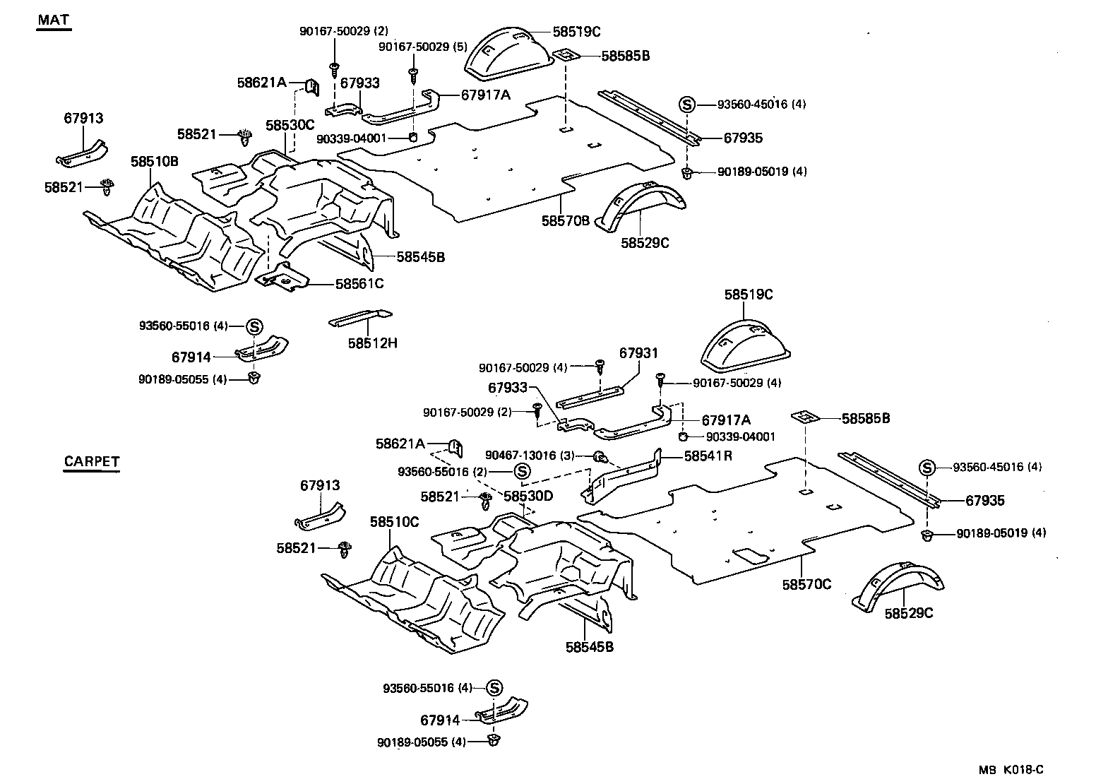 58561-95700 SILENCER, FRONT FLOOR, NO.1 product image