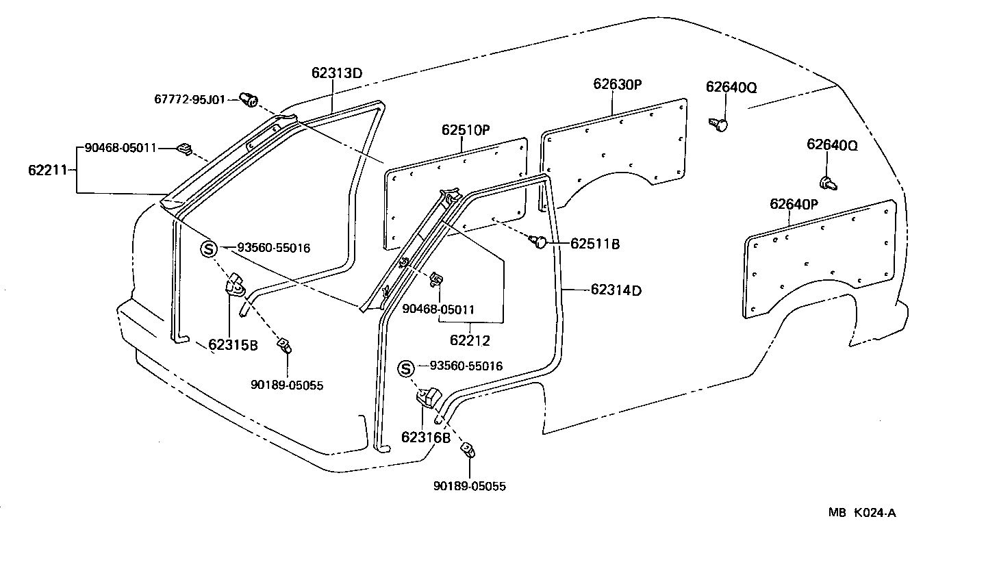 90467-10125-01 CLIP(FOR COWL SIDE TRIM) product image