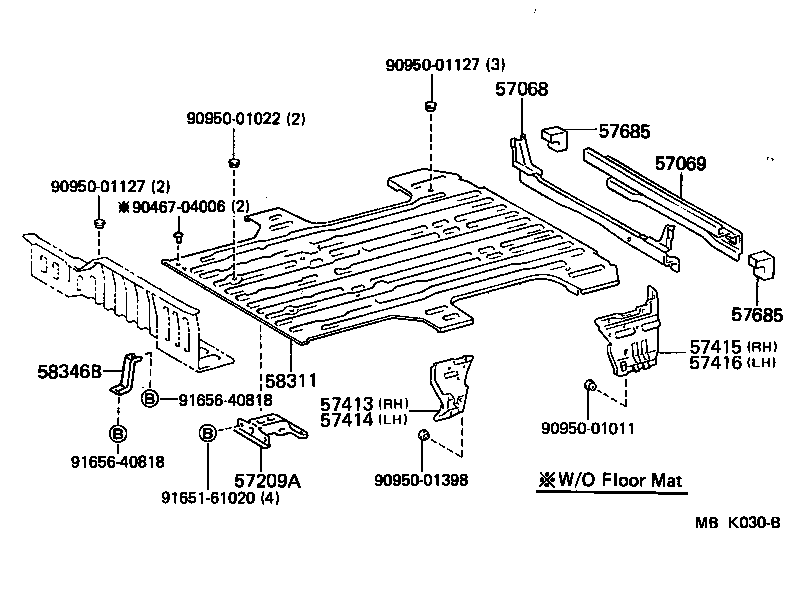 57308-95704 OUTRIGGER, NO.4 LH product image