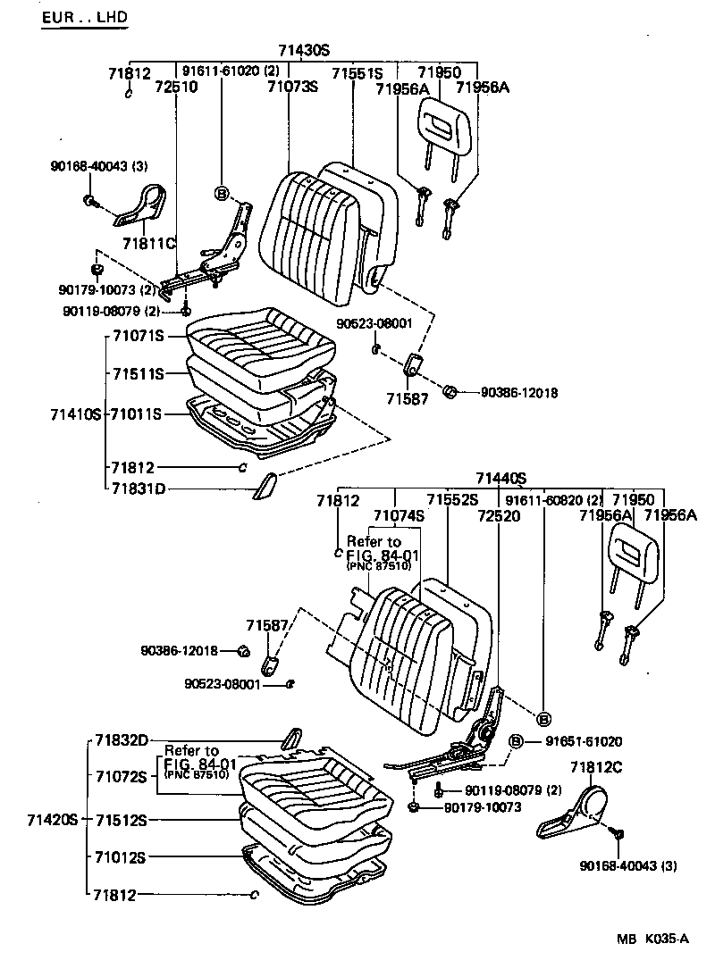 71012-95706 FRAME SUB-ASSY, FRONT SEAT CUSHION, LH product image