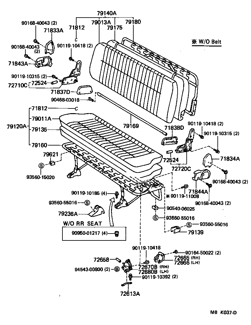 71012-95706 FRAME SUB-ASSY, FRONT SEAT CUSHION, LH product image