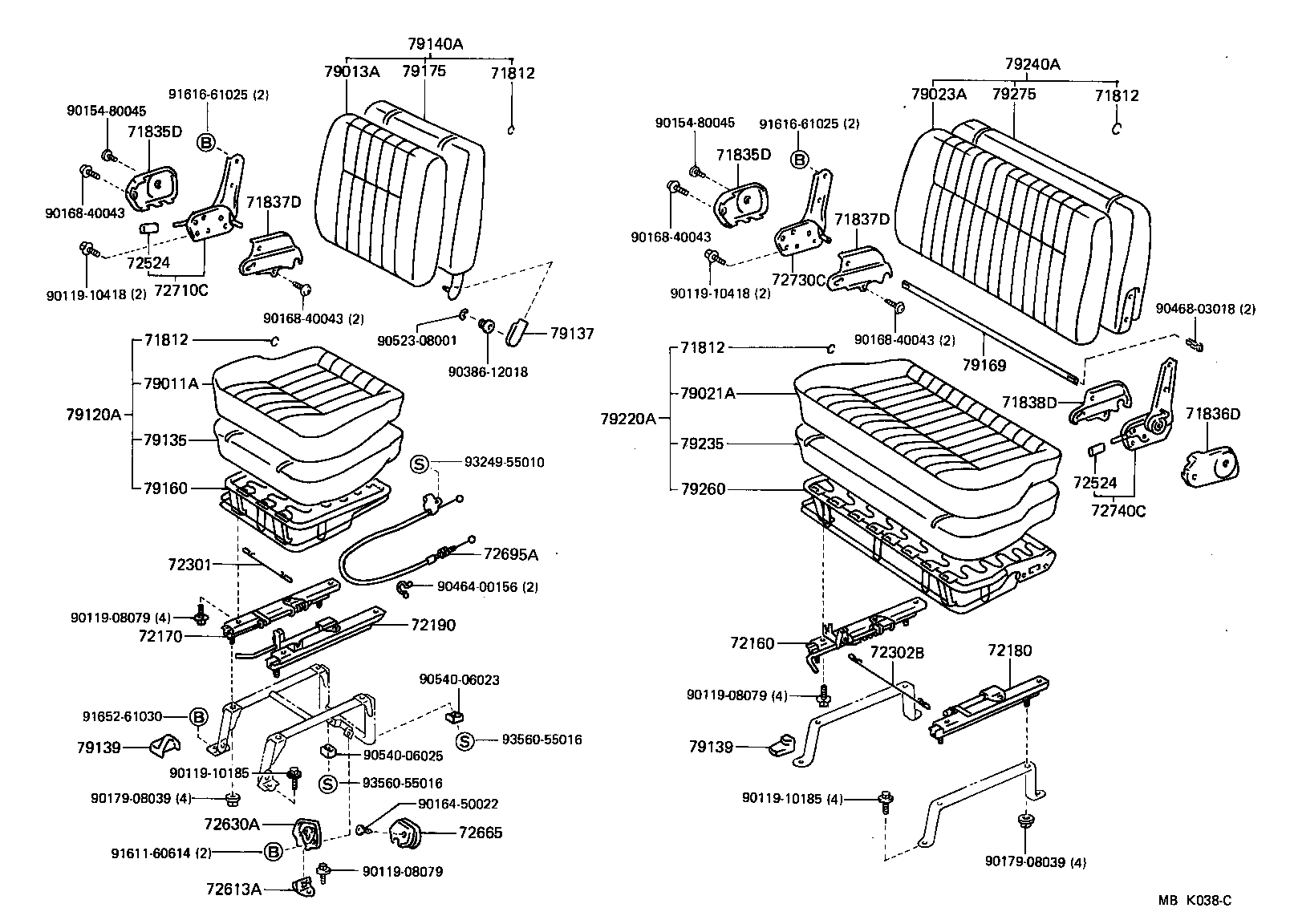 71012-95706 FRAME SUB-ASSY, FRONT SEAT CUSHION, LH product image