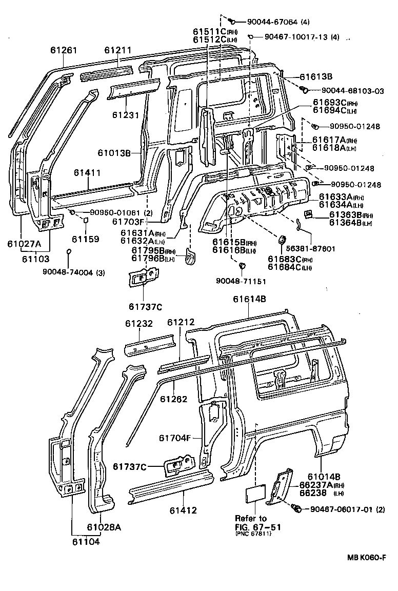 61027-87603 PILLAR SUB-ASSY, FRONT BODY, OUTER RH product image