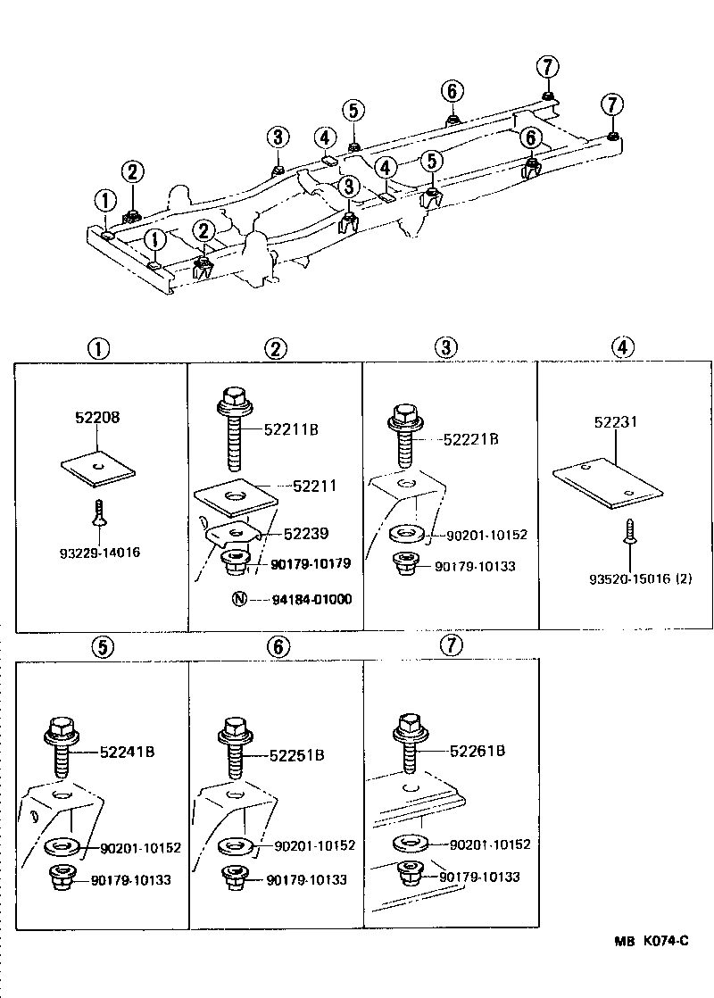 52119-90D01 CUSHION, BODY MOUNT, NO.2 UPPER product image