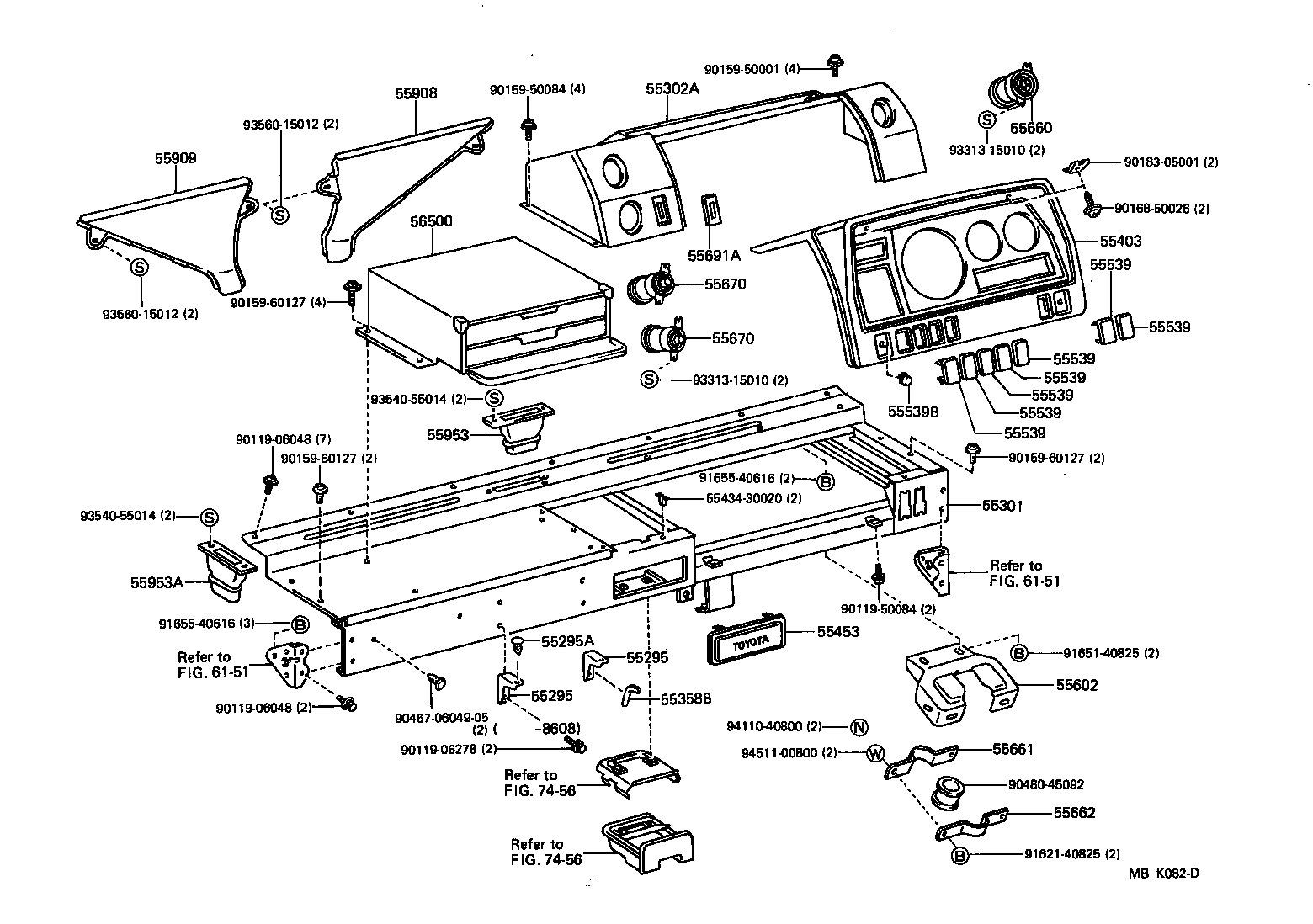 55302-90D02 PANEL SUB-ASSY, INSTRUMENT, UPPER product image