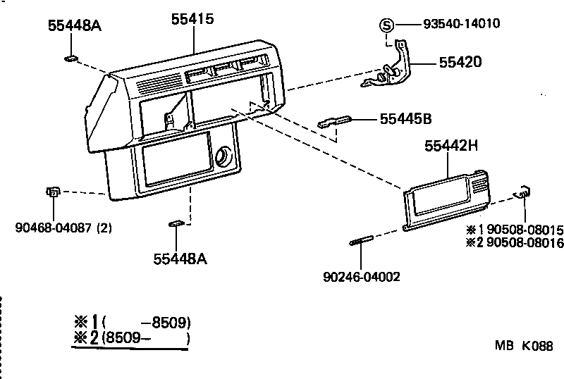 55404-30540 PANEL SUB-ASSY, INSTRUMENT CLUSTER FINISH product image