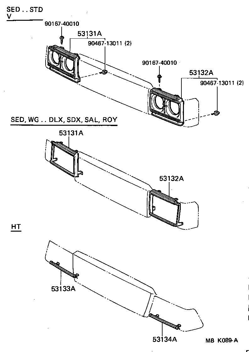 53111-30410 GRILLE, RADIATOR product image