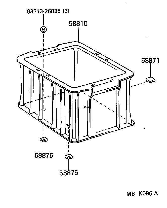 58811-90D02 CONSOLE ASSY product image