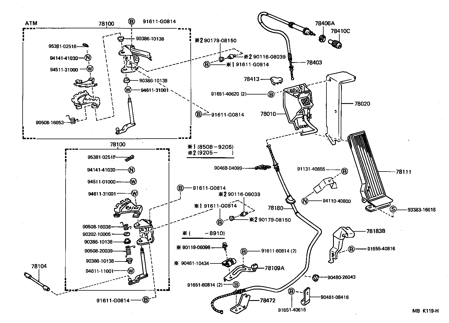 78150-90D02 WIRE ASSY, ACCELERATOR product image