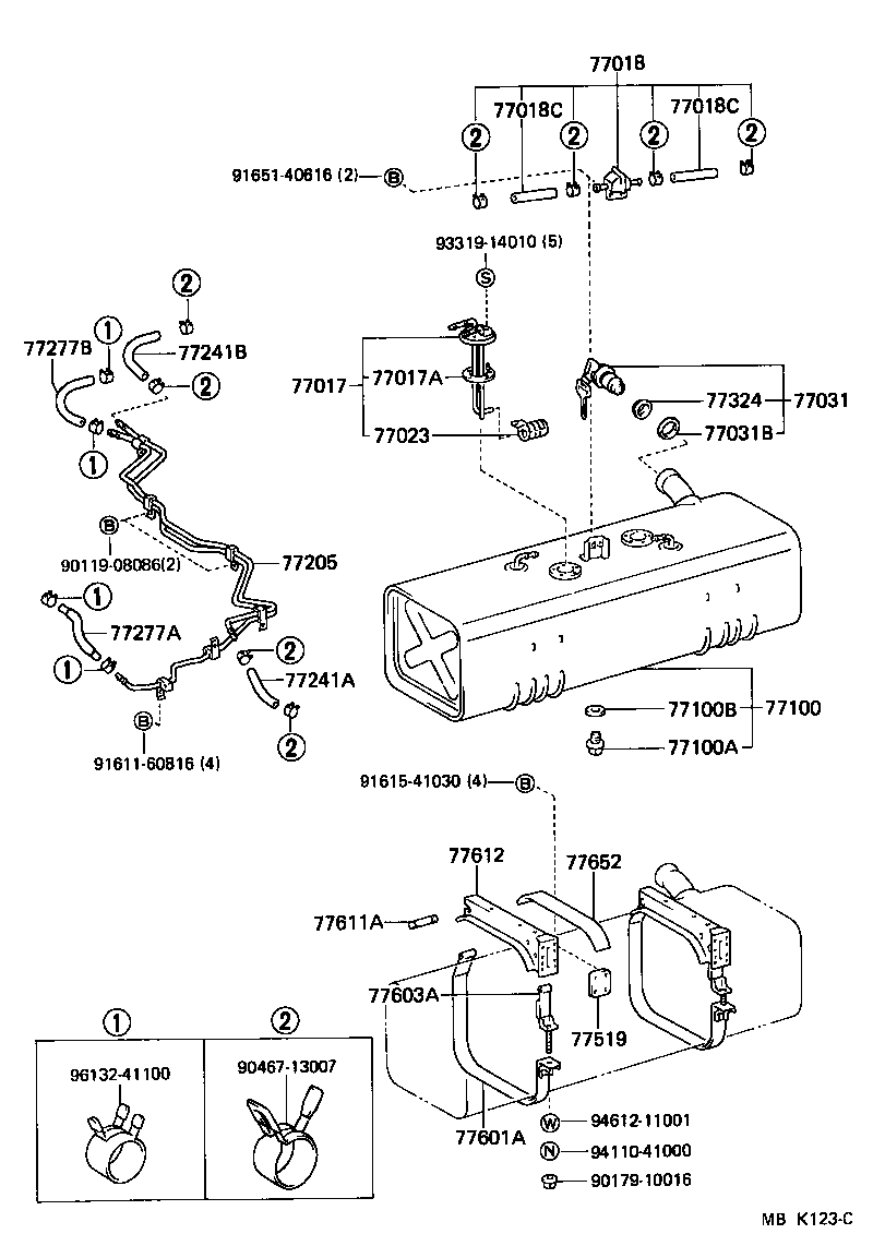 77205-26110 TUBE SUB-ASSY, FUEL MAIN product image