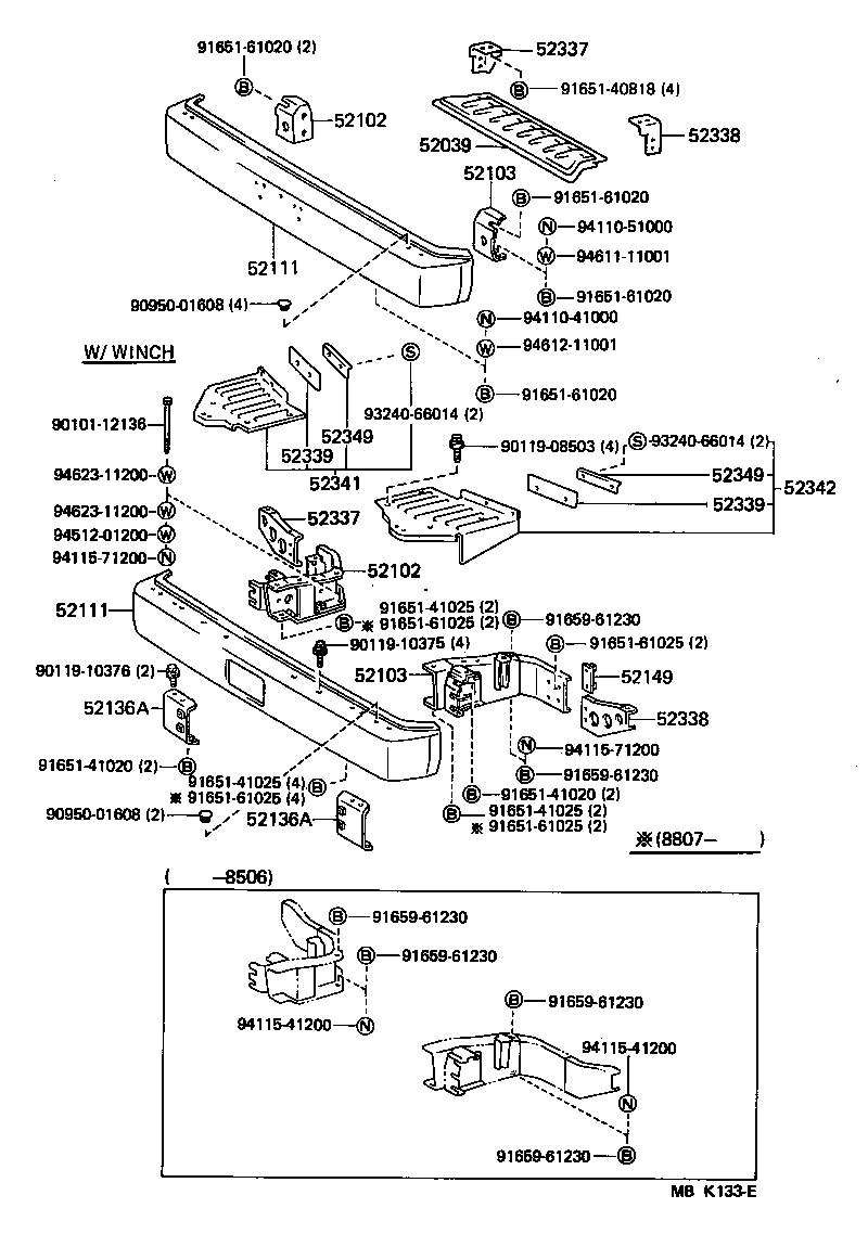 52039-90K02 STEP SUB-ASSY, FRONT BUMPER product image