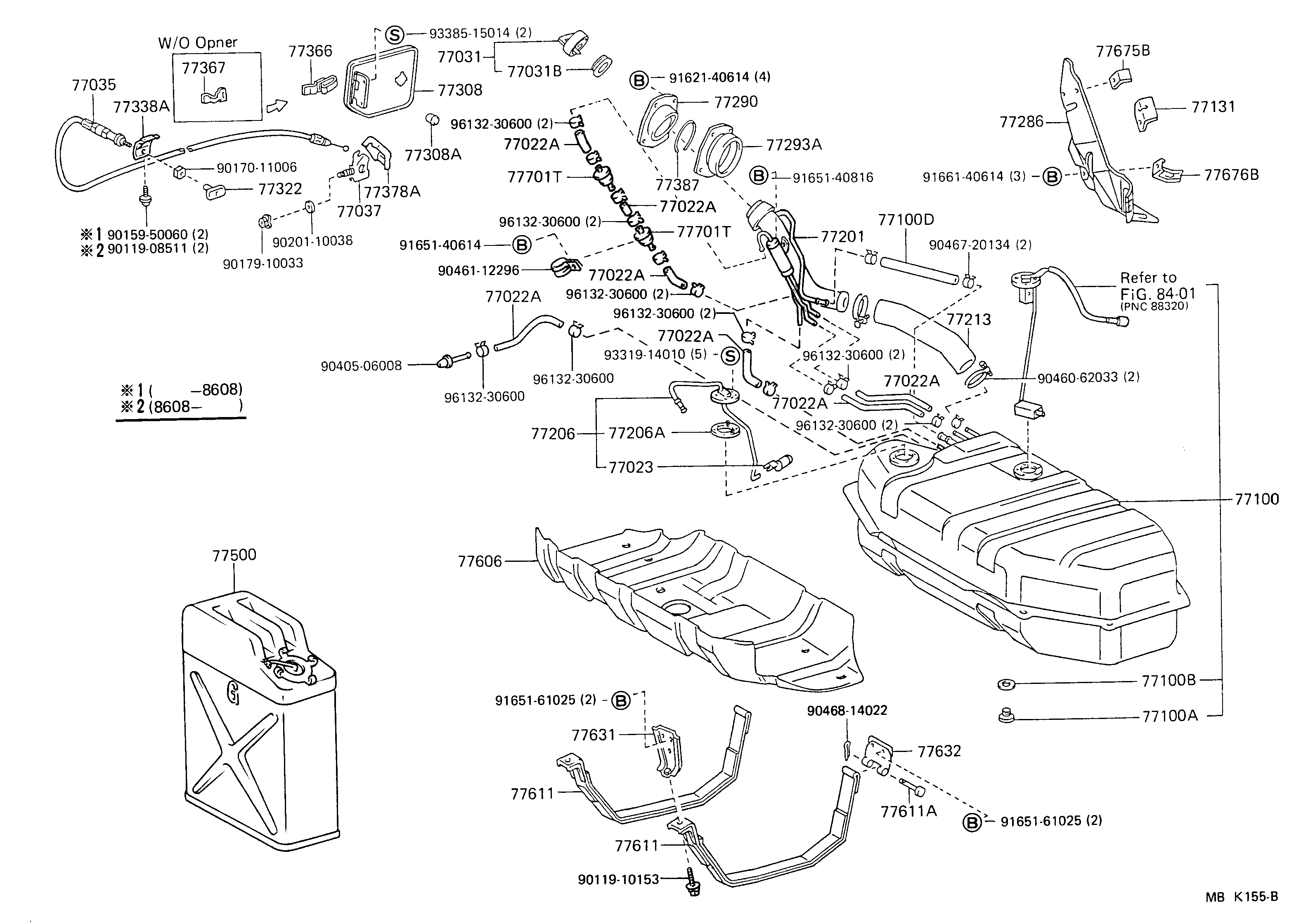 Toyota 77253-60070 TUBE, FUEL MAIN, NO.1