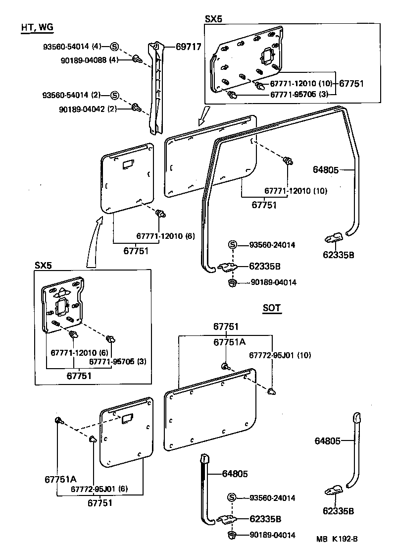67005-90K38 PANEL SUB-ASSY, BACK DOOR product image