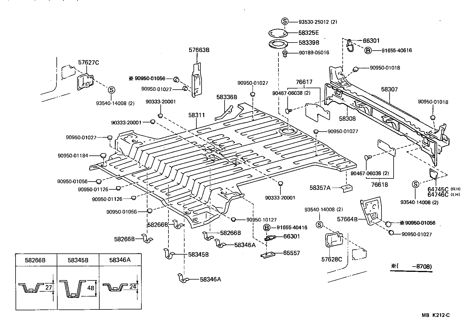 57627-90K00 COVER, REAR FLOOR SIDE MEMBER, RH product image