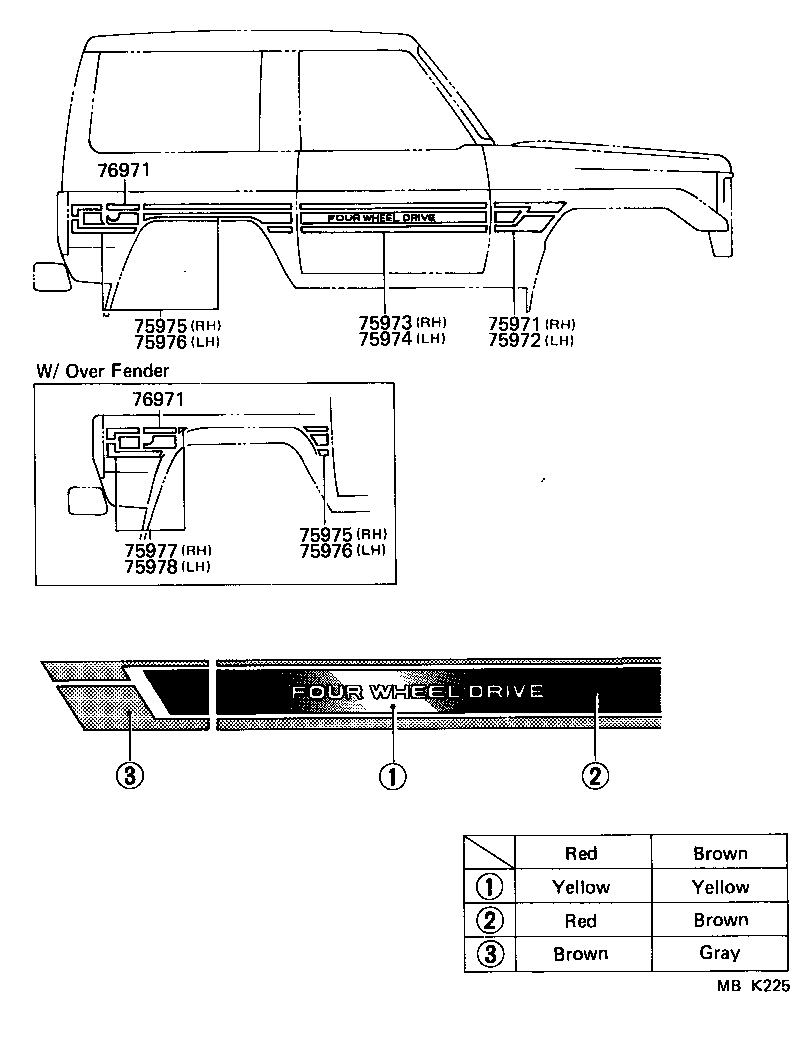 75985-90K02-07 STRIPE, SIDE, RH NO.2 product image