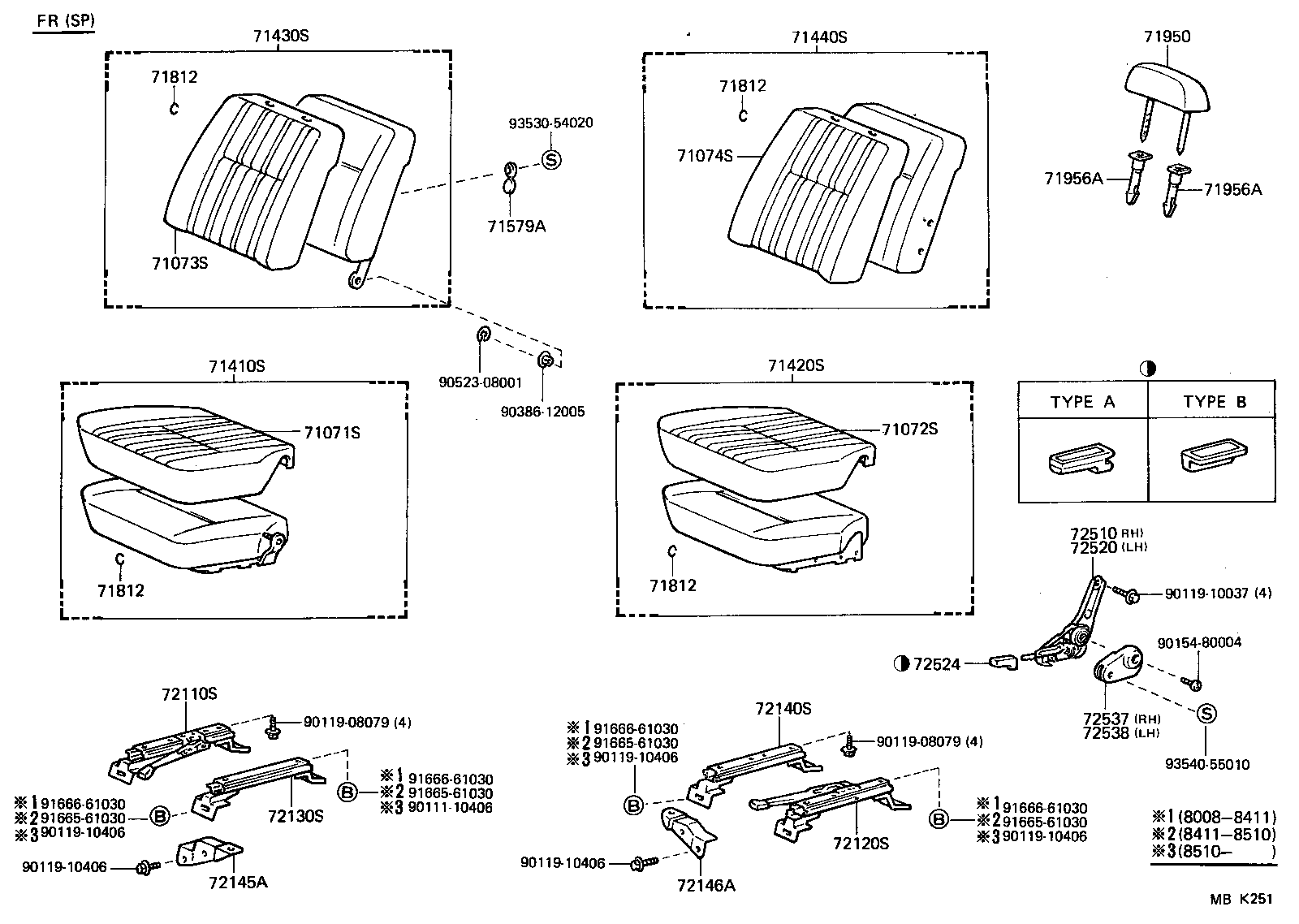 72750-90A01 ADJUSTER ASSY, LUMBAR SUPPORT product image
