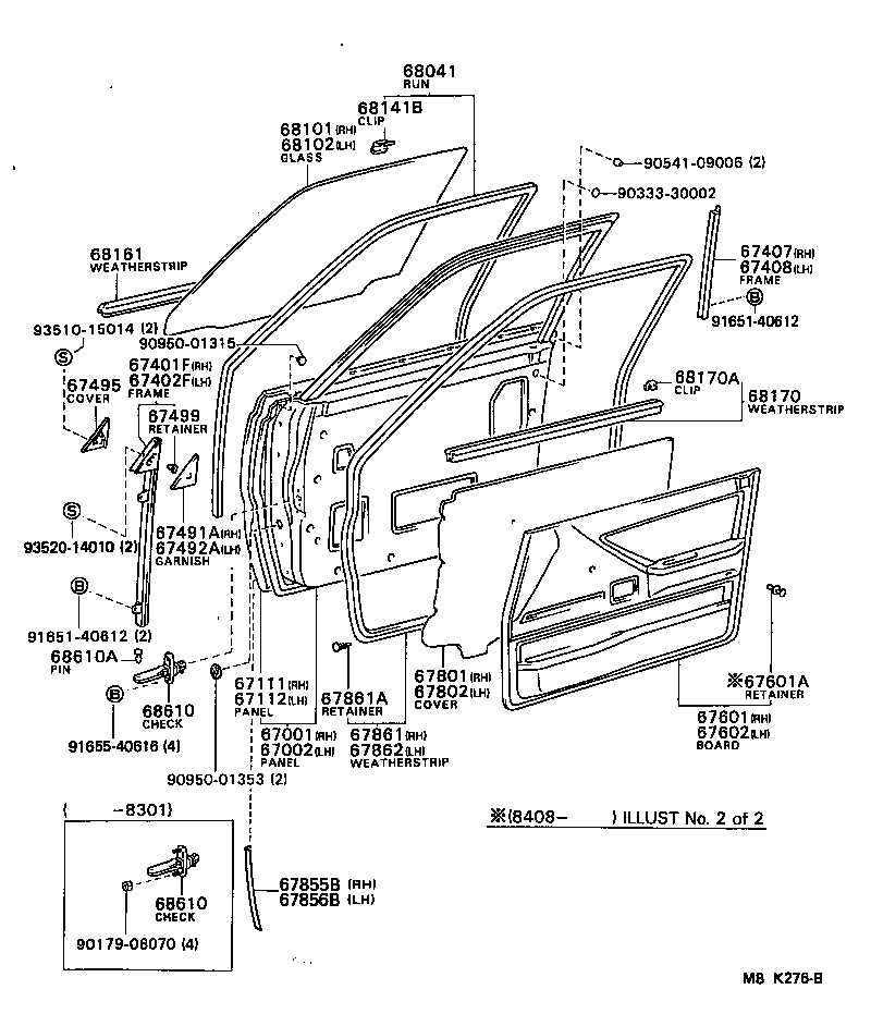 Toyota 67002-16131 PANEL SUB-ASSY, FRONT DOOR, LH