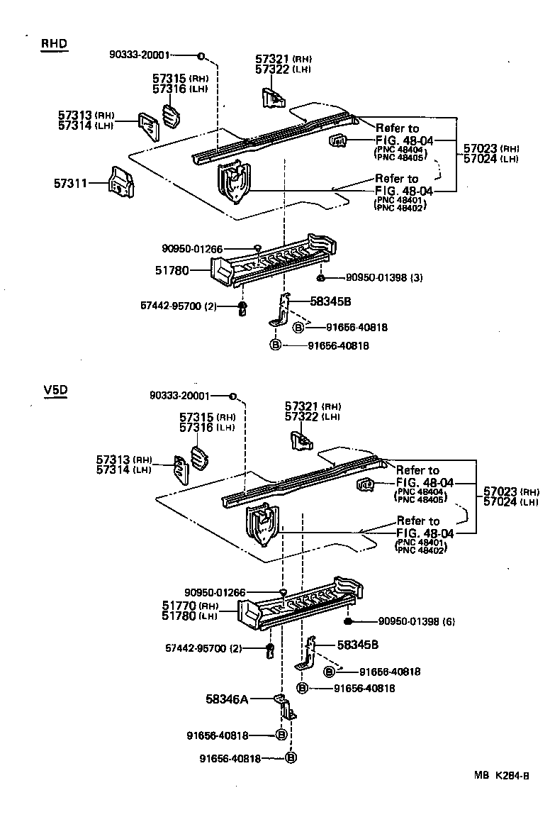 57023-95901 MEMBER SUB-ASSY, REAR SIDE, LH product image
