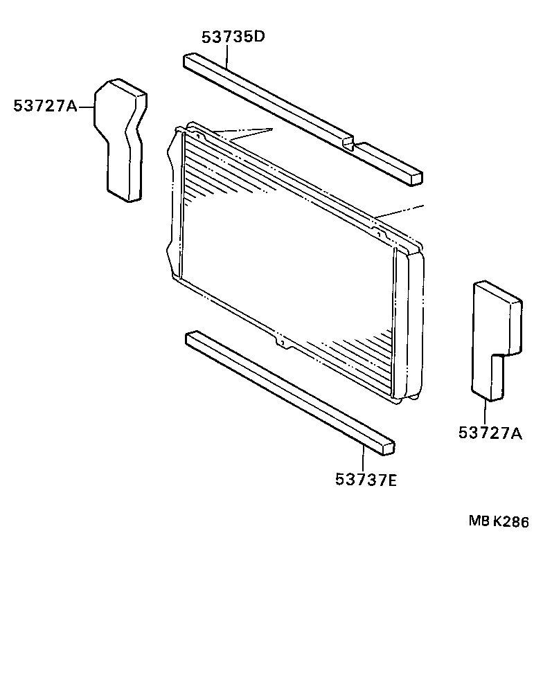 53727-95D02 SHUTTER, HOT AIR SIDE product image