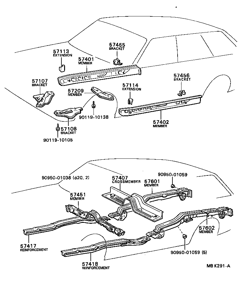 52228-12010 HOLDER, BODY MOUNT BOLT SPACER, NO.1 product image