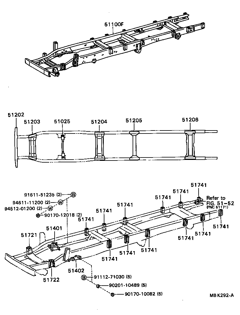 51002-3B210 FRAME SUB-ASSY product image