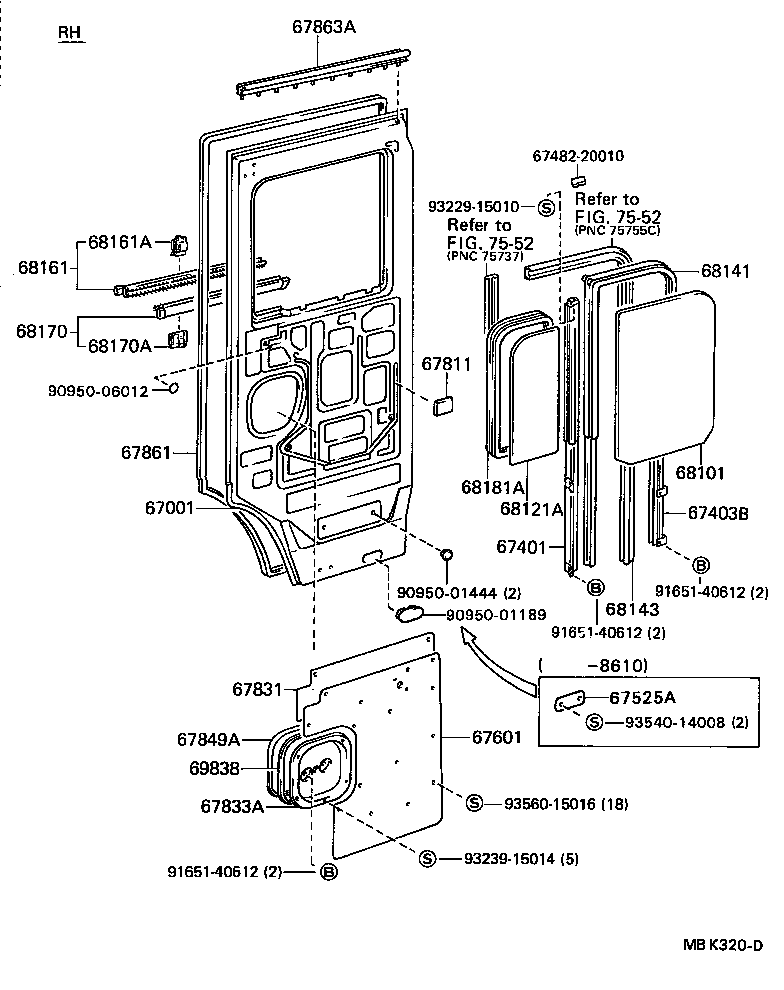 67002-90F00 PANEL SUB-ASSY, FRONT DOOR, LH product image