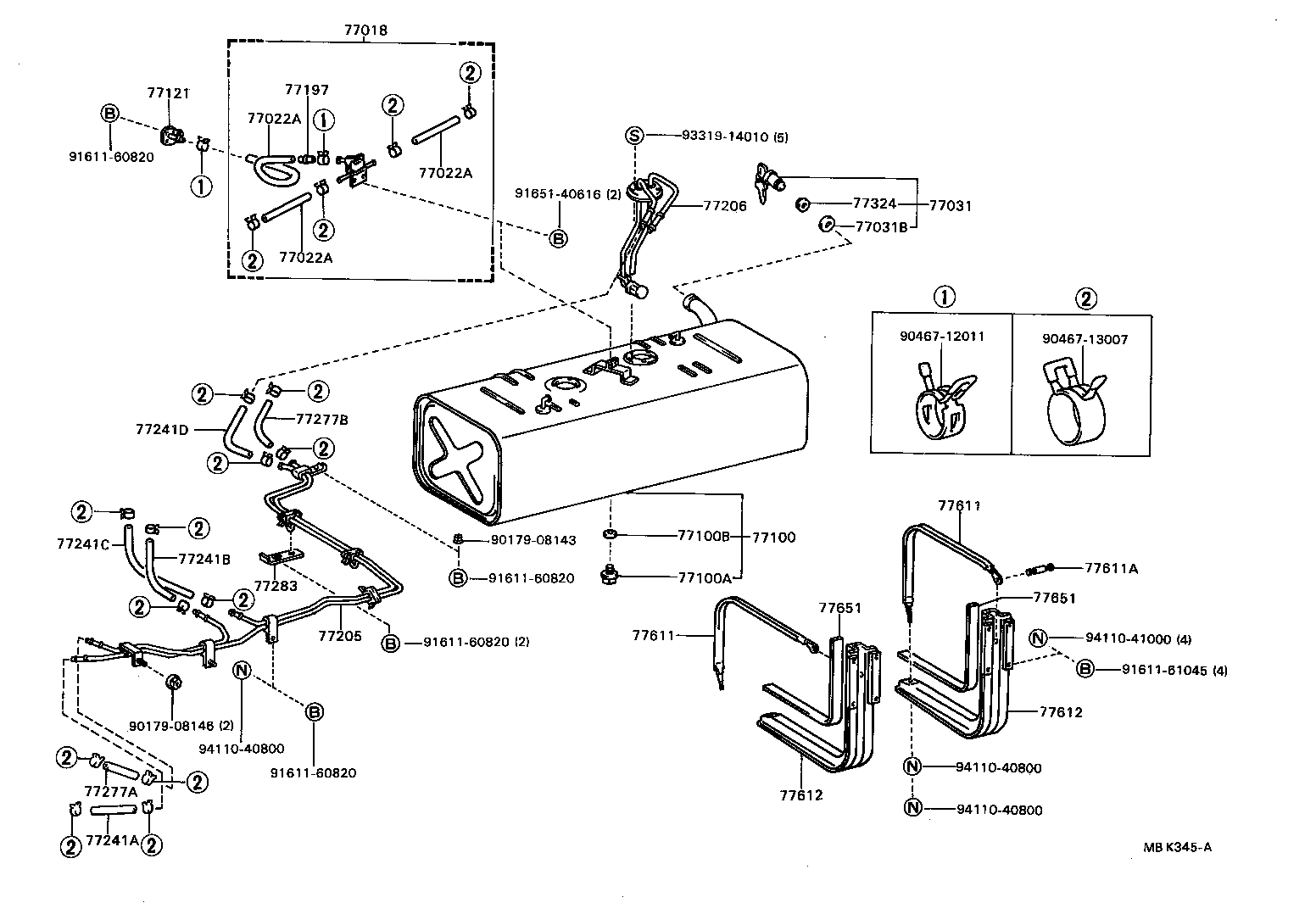 77205-36650 TUBE SUB-ASSY, FUEL MAIN product image