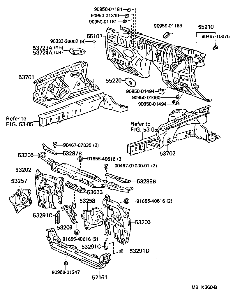 53702-14934 APRON SUB-ASSY, FRONT FENDER, LH product image