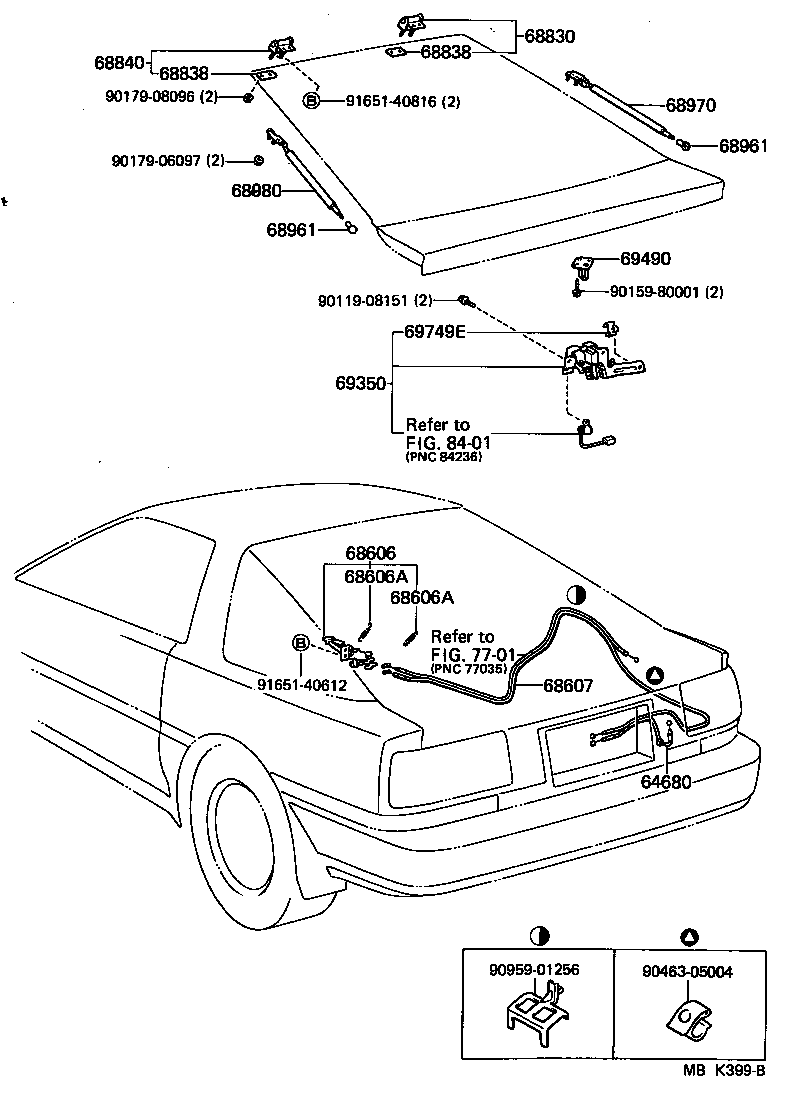 68905-14031 STAY ASSY, BACK DOOR, RH product image