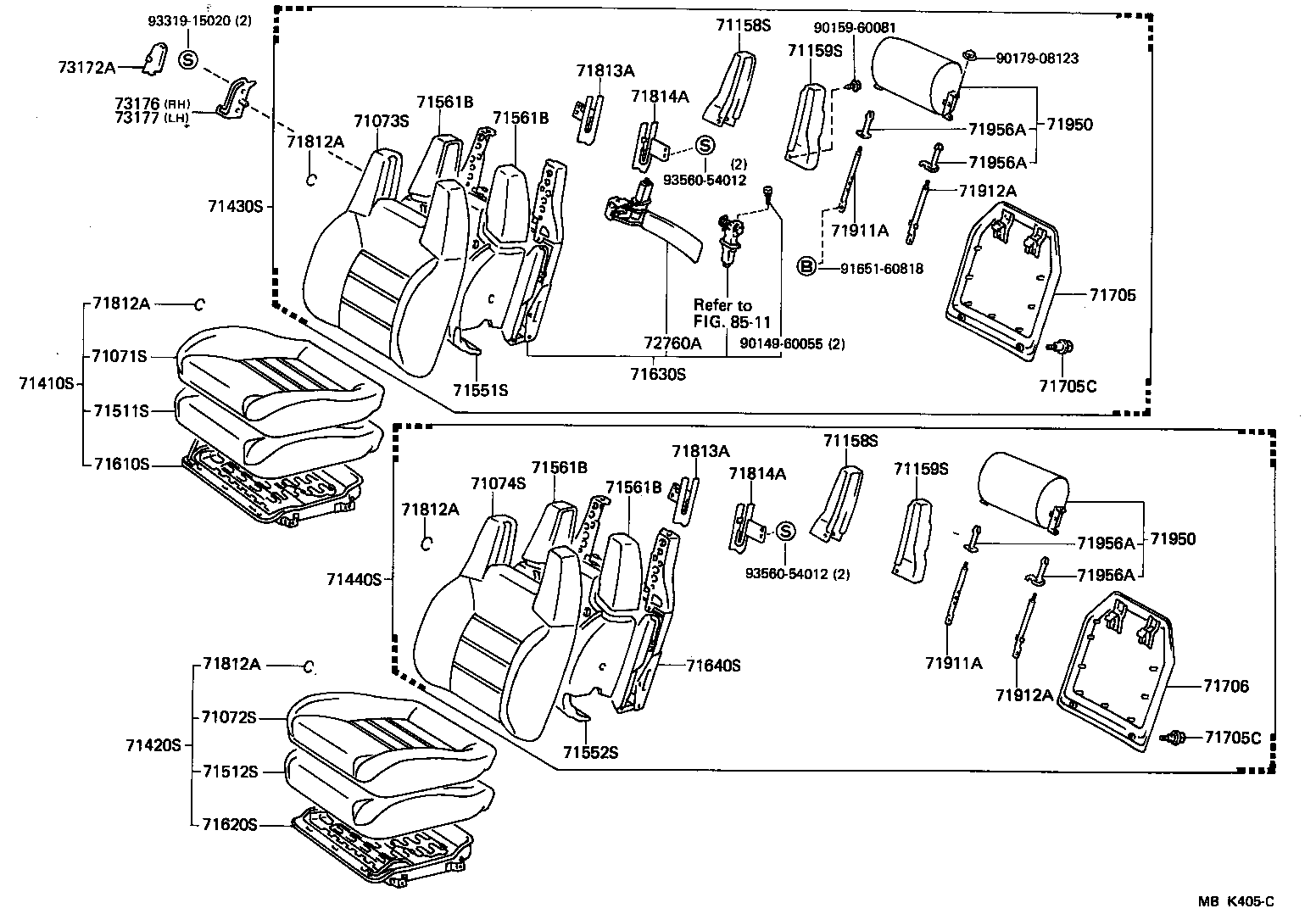 71420-1D080-03 CUSHION ASSY, FRONT SEAT, LH (FOR SEPARATE TYPE) product image