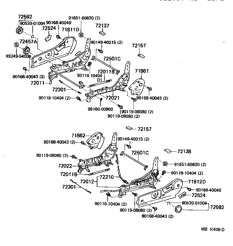 71430-1D080-03 BACK ASSY, FRONT SEAT, RH(FOR SEPARATE TYPE) product image