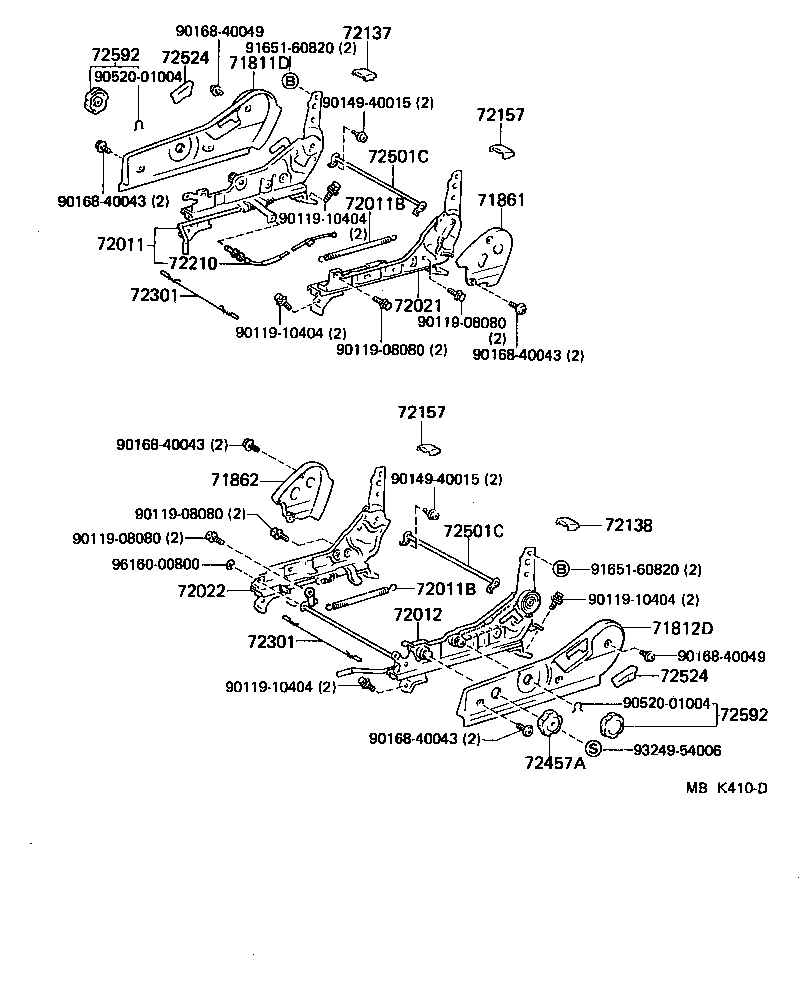 71430-1D080-03 BACK ASSY, FRONT SEAT, RH(FOR SEPARATE TYPE) product image