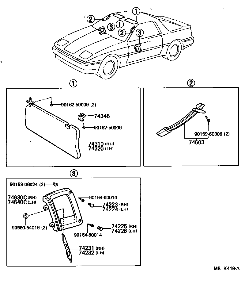 74232-14100-03 PANEL, FRONT ARMREST BASE, UPPER LH product image