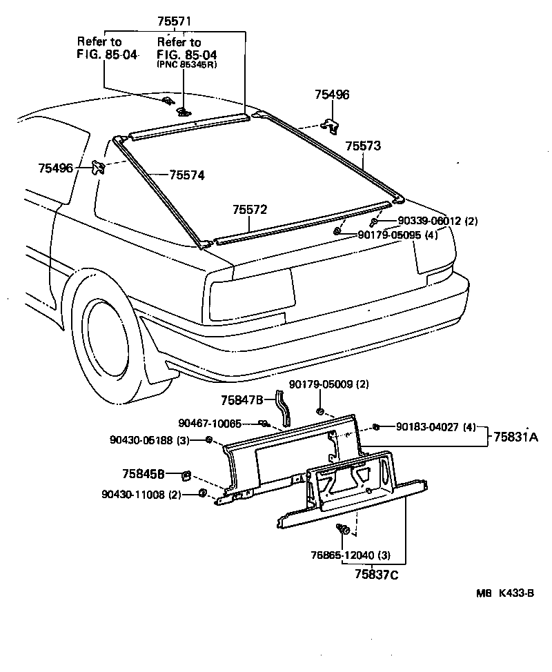 75831-14290 PANEL, LOWER BACK FINISH, CENTER product image