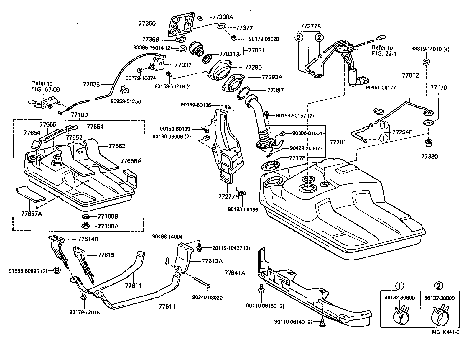 Toyota 77001-19425 TANK ASSY, FUEL