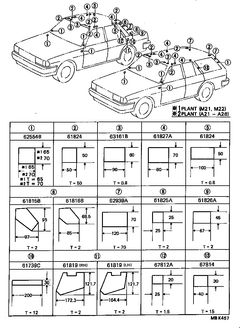 61601-23905 PANEL, QUARTER, RH product image