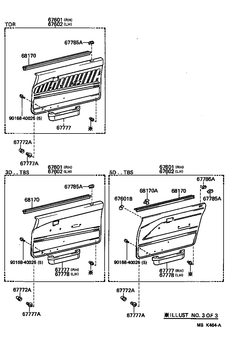 67002-10340 PANEL SUB-ASSY, FRONT DOOR, LH product image