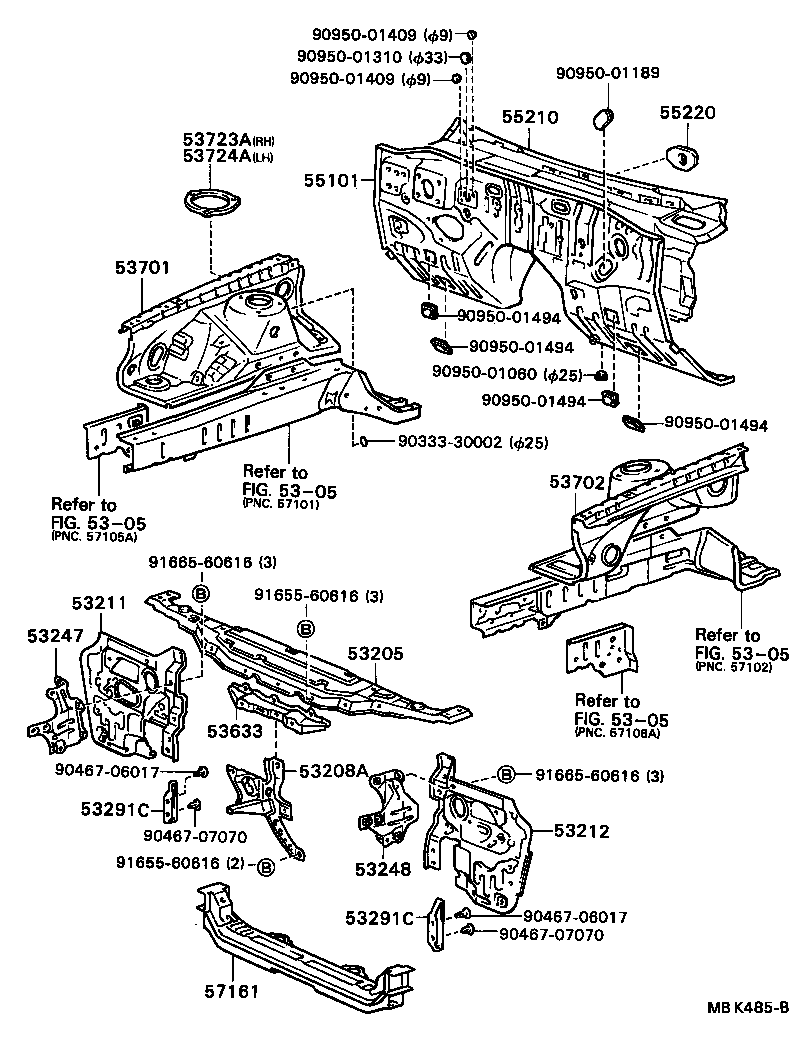 53701-24900 APRON SUB-ASSY, FRONT FENDER, RH product image