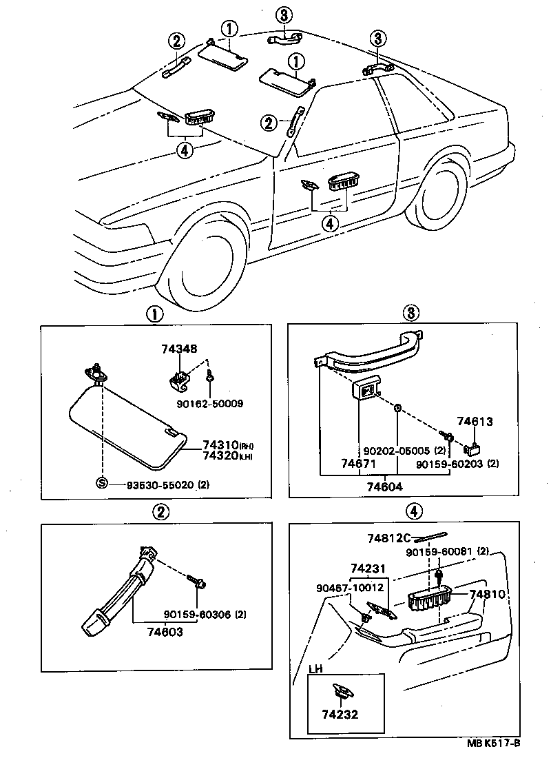 74232-24030 PANEL, FRONT ARMREST BASE, UPPER LH product image