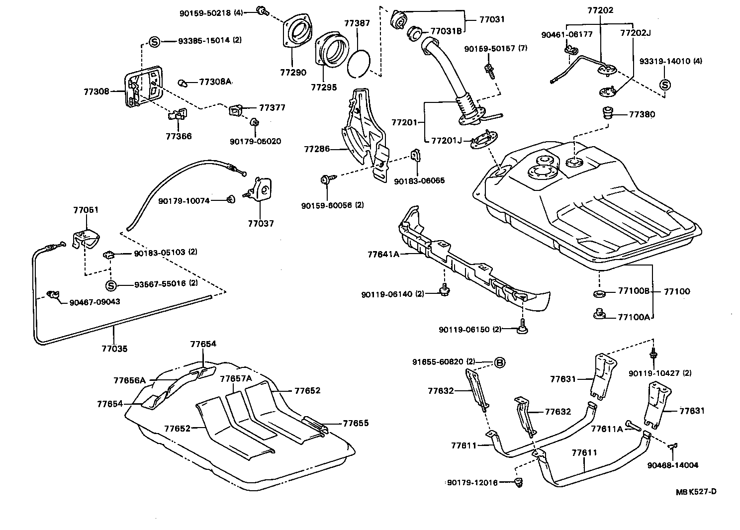 77266-24010 PROTECTOR, FUEL TUBE, NO.1 product image