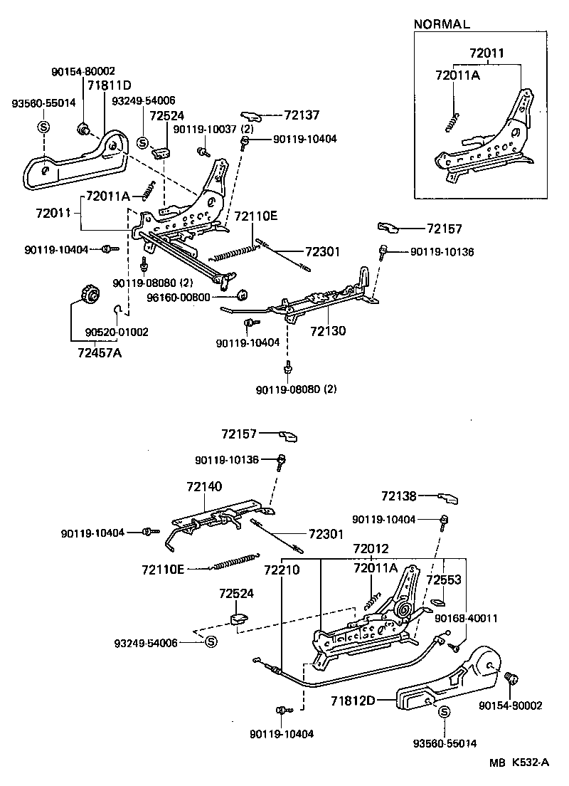 71620-12151 SPRING ASSY, FRONT SEAT CUSHION, LH(FOR SEPARATE TYPE) product image