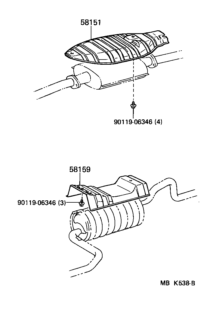 58327-10020 INSULATOR, MAIN MAFFLAR HEAT product image