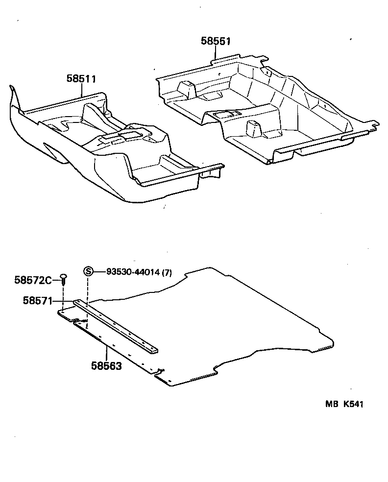 58540-10331-04 MAT, FLOOR, REAR product image