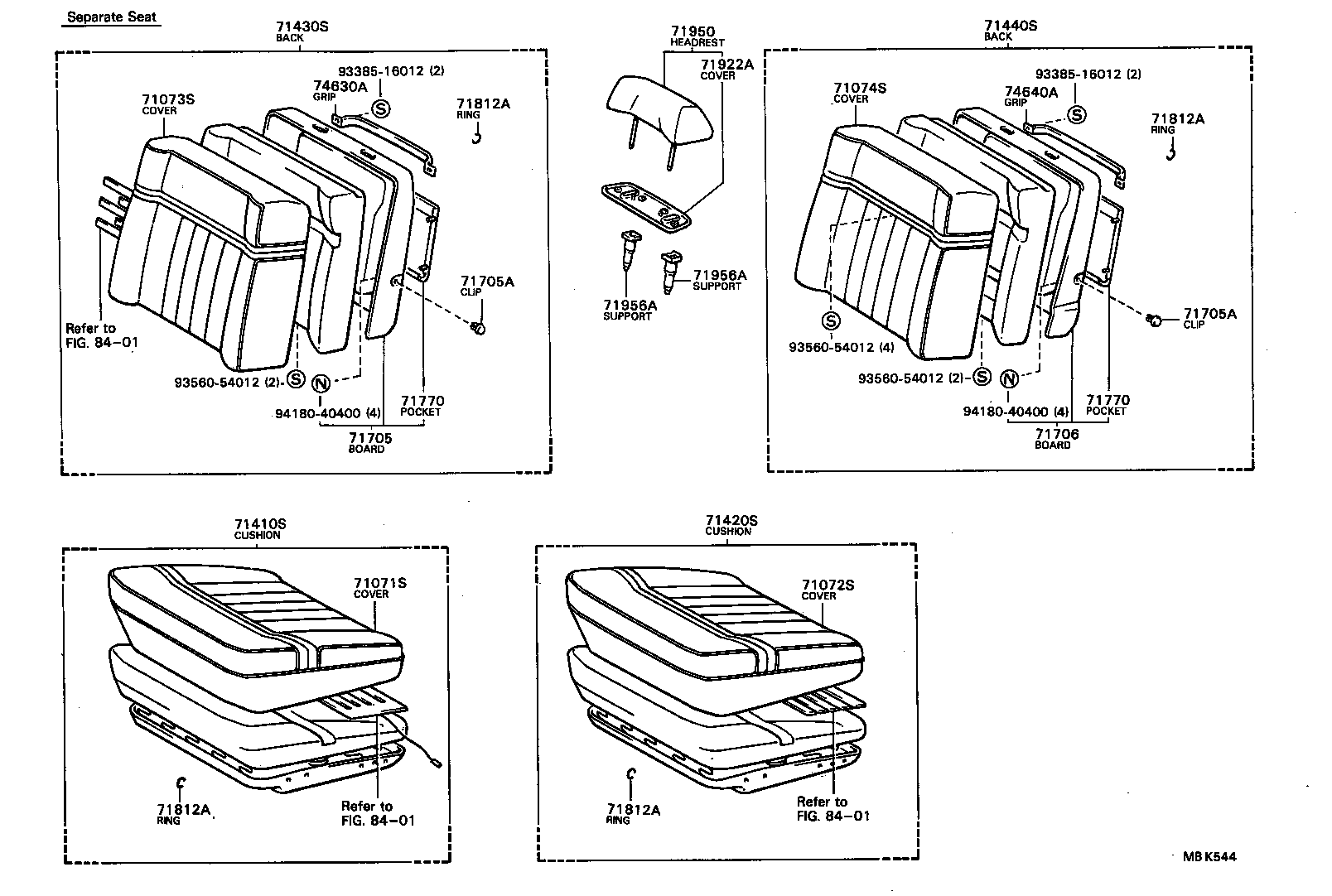 71072-91447-06 COVER, FRONT SEAT CUSHION(FOR SEMI-SEPARATE TYPE) product image