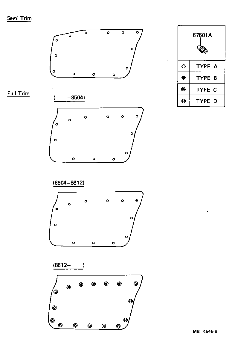 67404-10020 FRAME SUB-ASSY, FRONT DOOR, REAR LOWER LH product image