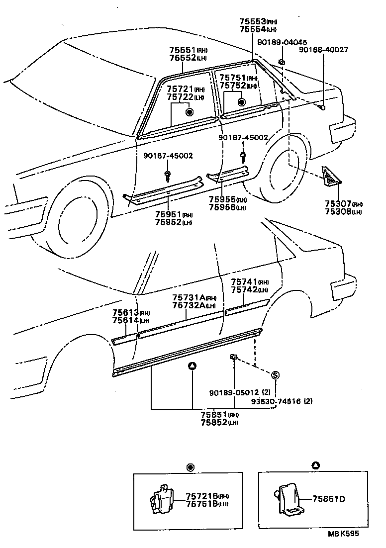 75651-20150 MOULDING, QUARTER, OUTSIDE RH product image
