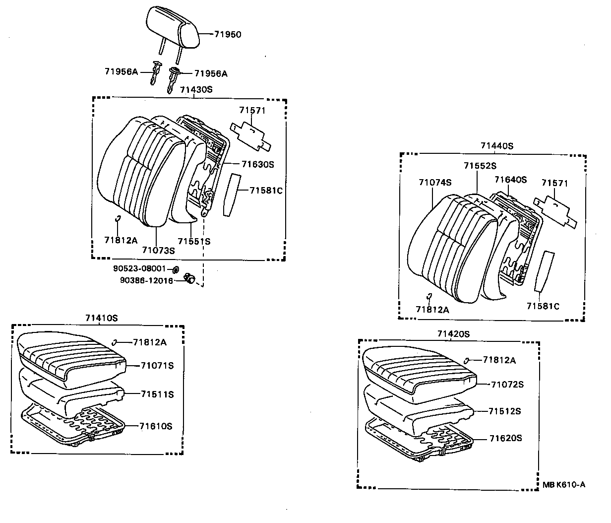 71620-20150 SPRING ASSY, FRONT SEAT CUSHION, LH(FOR SEPARATE TYPE) product image