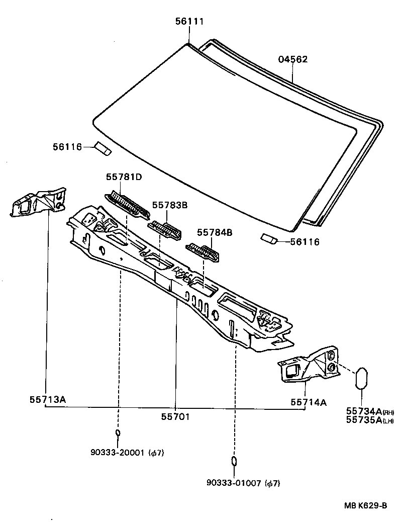 55700-16100 PANEL SUB-ASSY, COWL product image